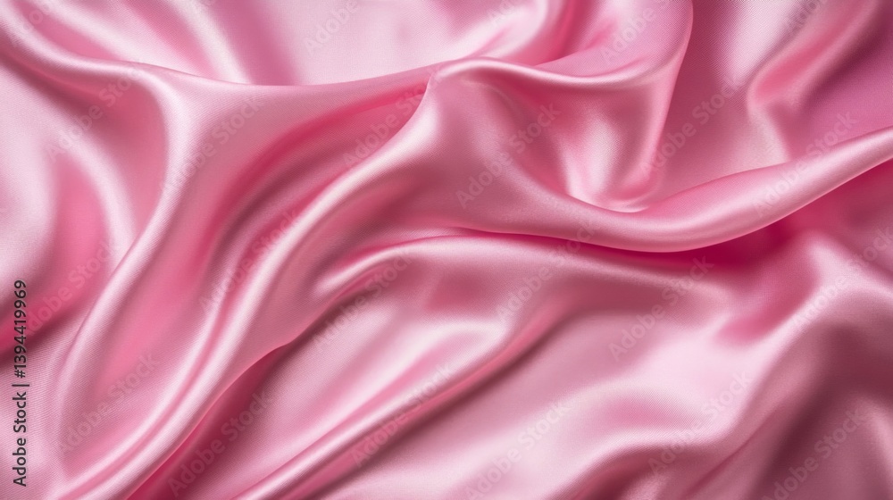 Obraz premium Pink Silk Fabric Draped Texture Background