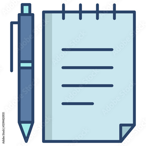 Linear color Order note icon