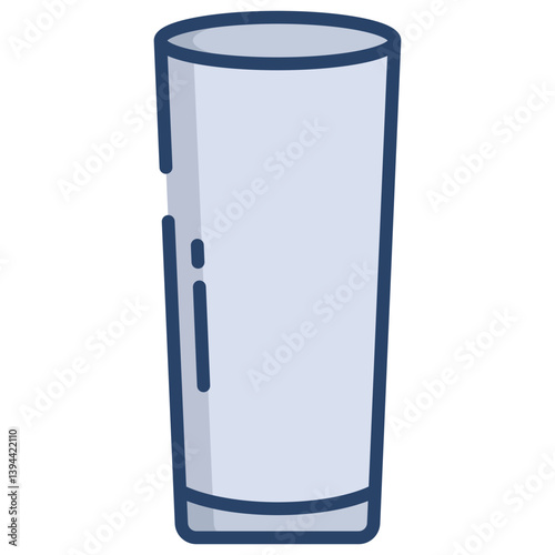 Linear color Bar glass icon