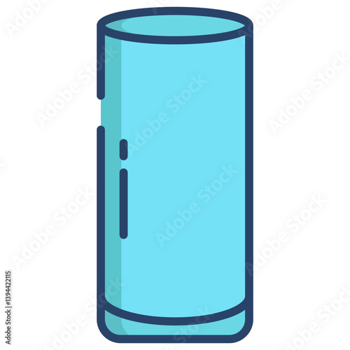 Linear color Bar glass icon