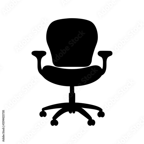 swivel chair icon, swivel chair line art - simple line art of swivel chair, perfect for swivel chair logos and icons