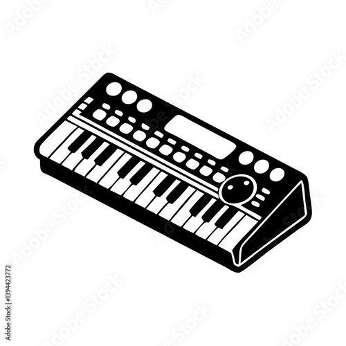 synthesizer icon, synthesizer line art - simple line art of synthesizer, perfect for synthesizer logos and icons