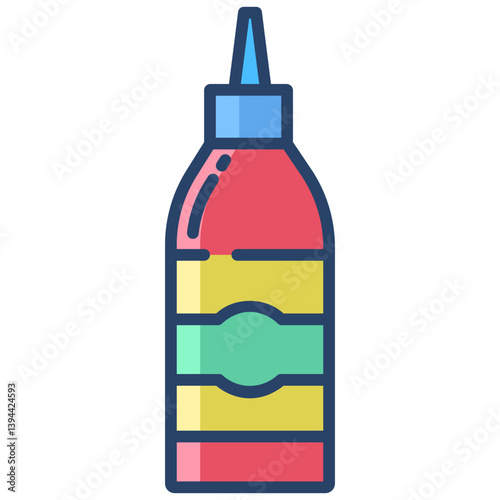 Linear color Sauces bottle icon