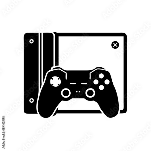 video game console icon, video game console line art - simple line art of video game console, perfect for video game console logos and icons