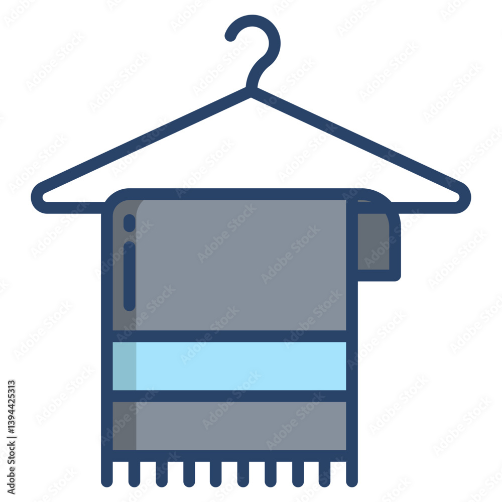 Linear color Towel icon Linear color Towel icon