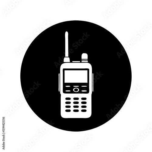 walkie talkie icon, walkie talkie line art - simple line art of walkie talkie, perfect for walkie talkie logos and icons