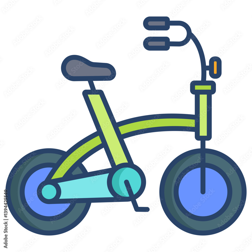 Linear color Bicycle icon Linear color Bicycle icon