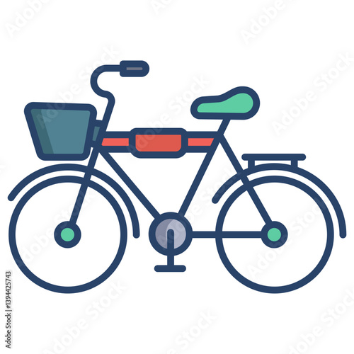 Linear color Bicycle icon