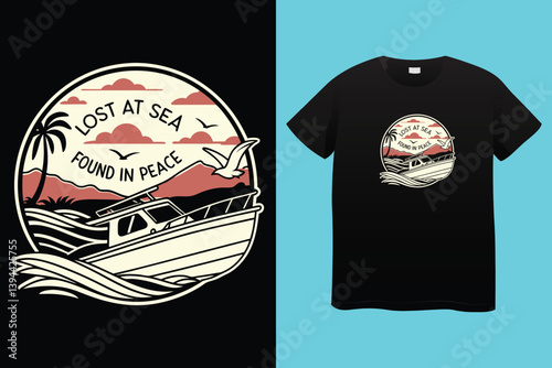 A Boat Neck 3D Render T shirt on a White Background, featuring a modern and stylish design with a sleek boat neck neckline and intricate 3D detailing that adds depth and dimension to the garment.
