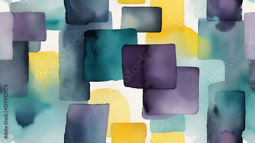 abstract colorful background, forms suggested through delicate washes