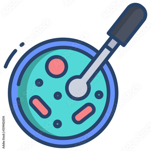 Linear color Microbiology icon