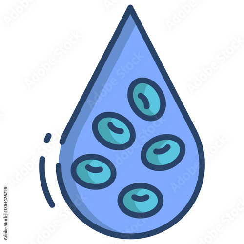 Linear color RBC icon