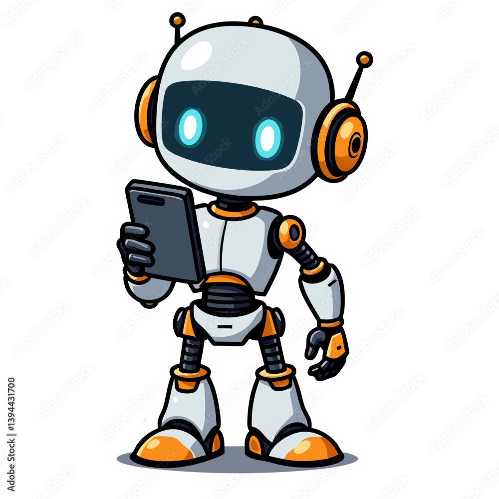 Robot android using smartphone Robot android using smartphone