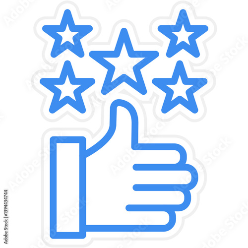 5 Stars Icon Style
