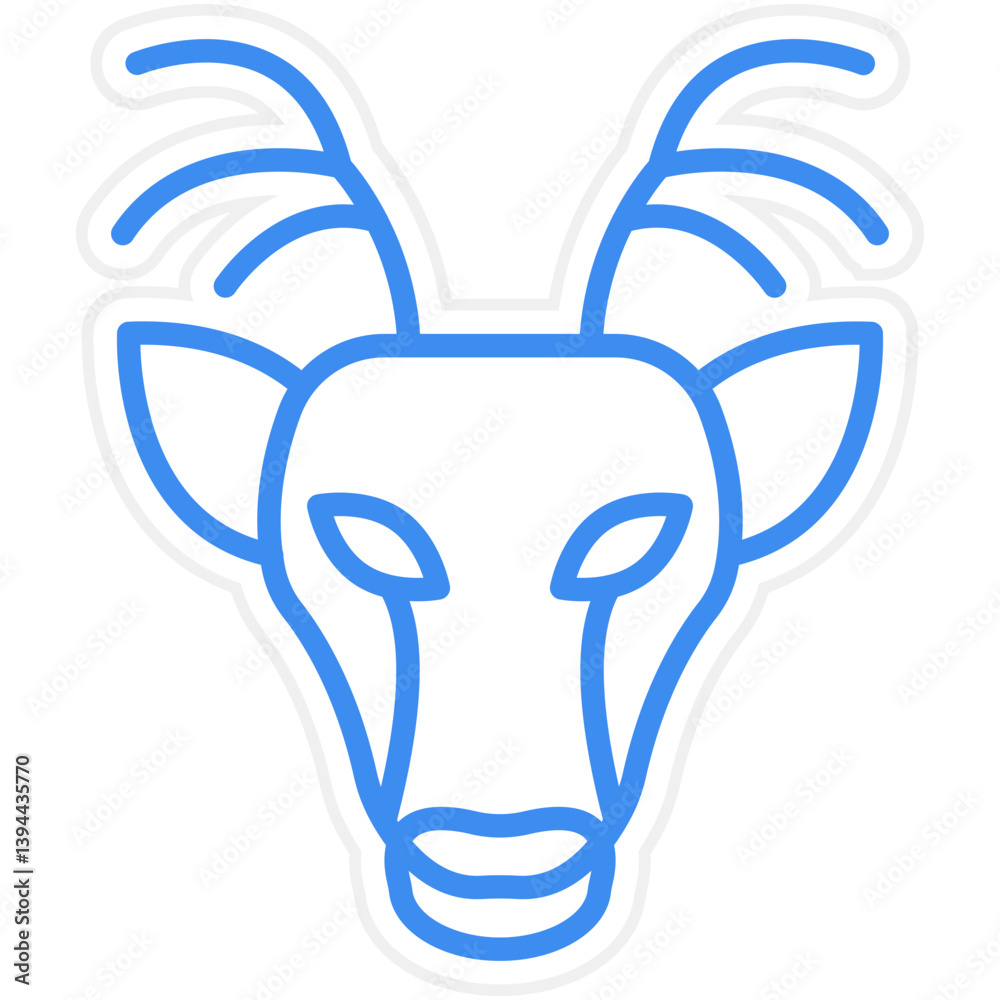 Obraz premium Moose Icon Style