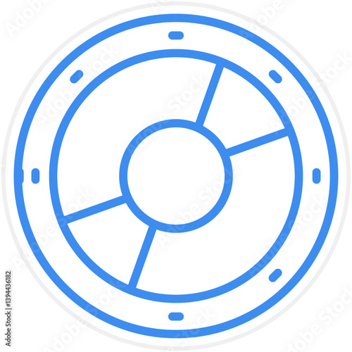 Viking Shield Icon Style