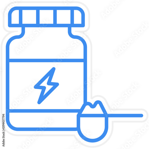 Protein Powder Icon Style