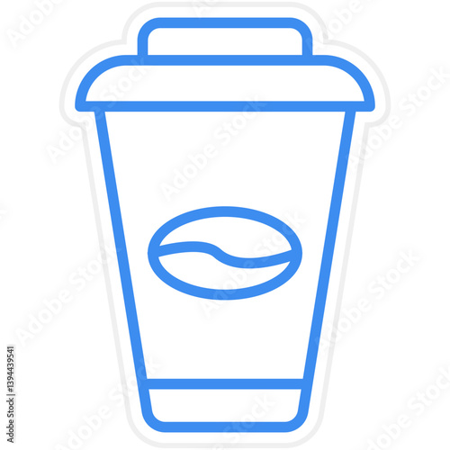 Coffee Cups Icon Style