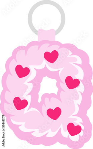 Key Chain Love Letter Vector Element Alphabet Q