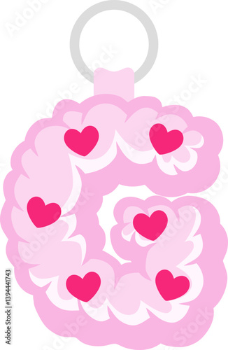 Key Chain Love Letter Vector Element Alphabet G