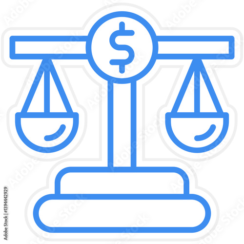 Finance Law Icon Style