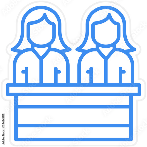 Juror Female Icon Style