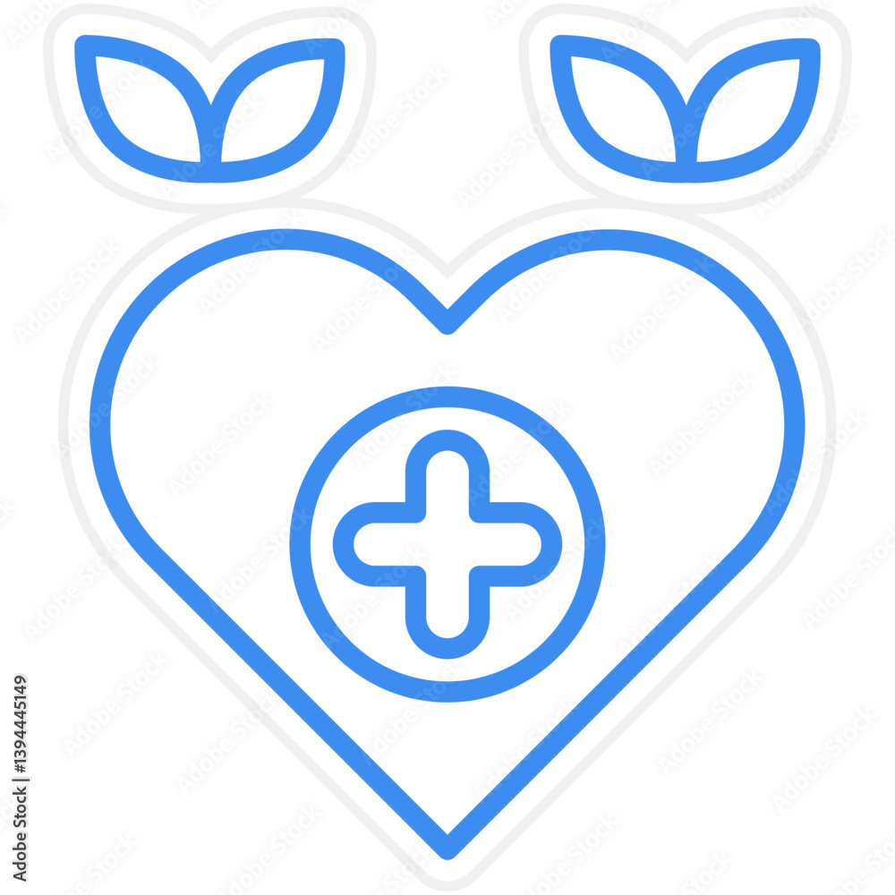 Obraz premium Health Kick Icon Style