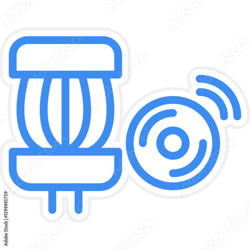 Flying Disc Icon Style