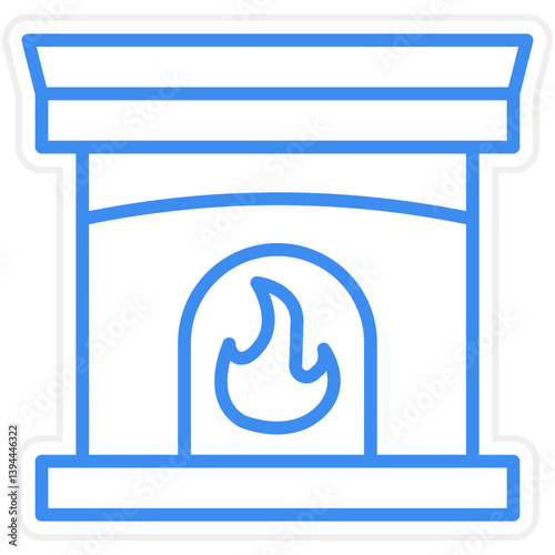 Fireplace Icon Style