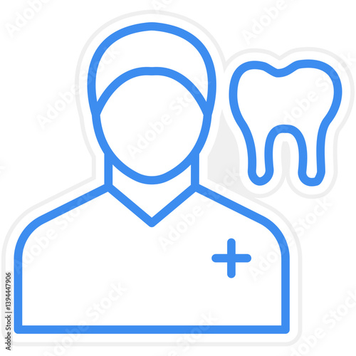Dentist Male Icon Style