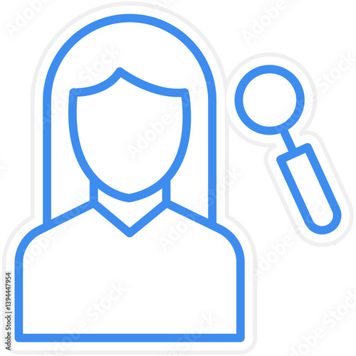 Hr Specialist Female Icon Style