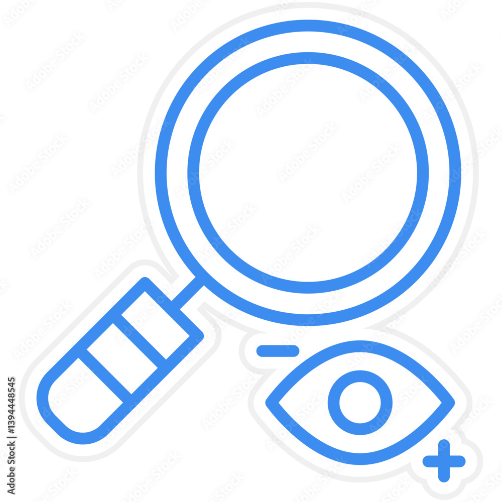 Eyesight Check Icon Style Eyesight Check Icon Style