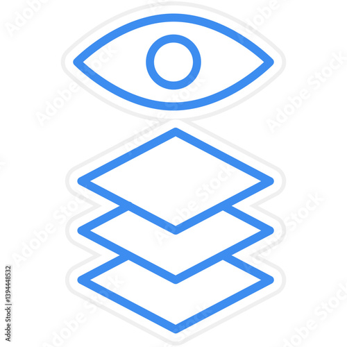 Depth Perception Icon Style