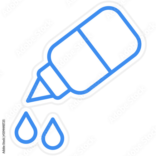 Medical Eye Drops Icon Style