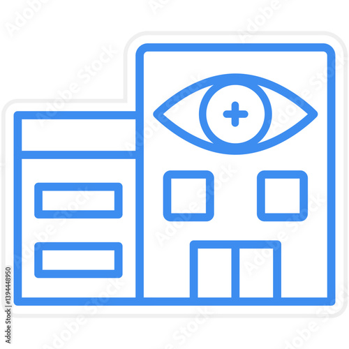Optometry Clinic Icon Style