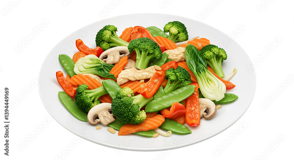 Vibrant fresh vegetable salad featuring crisp greens and colorful vegetables Vibrant fresh vegetable salad featuring crisp greens and colorful vegetables