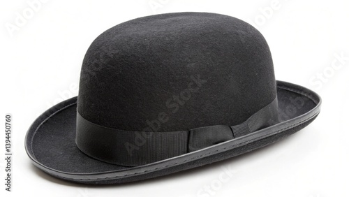 Obraz na płótnie a bowler hat isolated on a white background