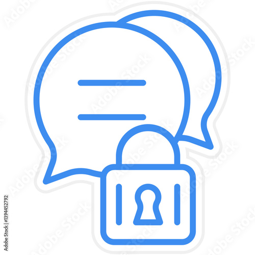 Chat Security Icon Style