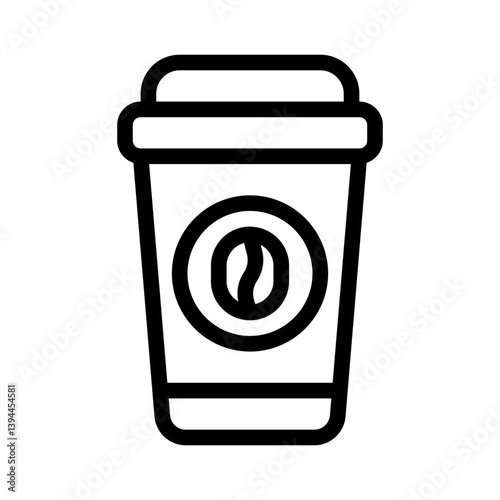 coffee cup line icon