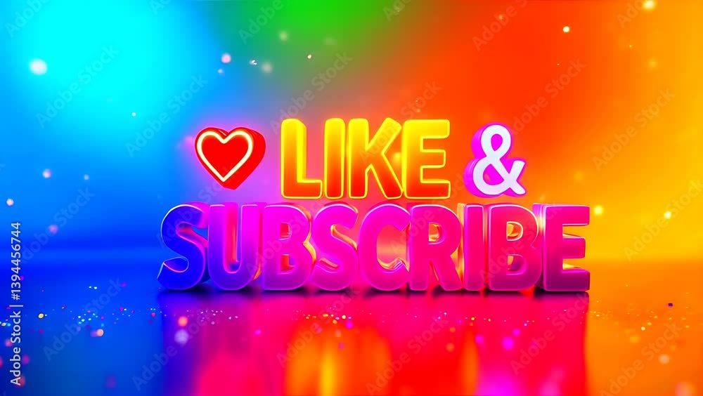Animated Like and Subscribe End Screen Video