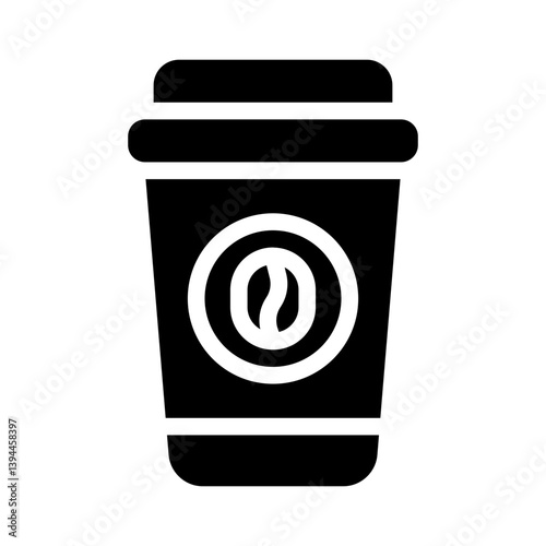coffee cup glyph icon