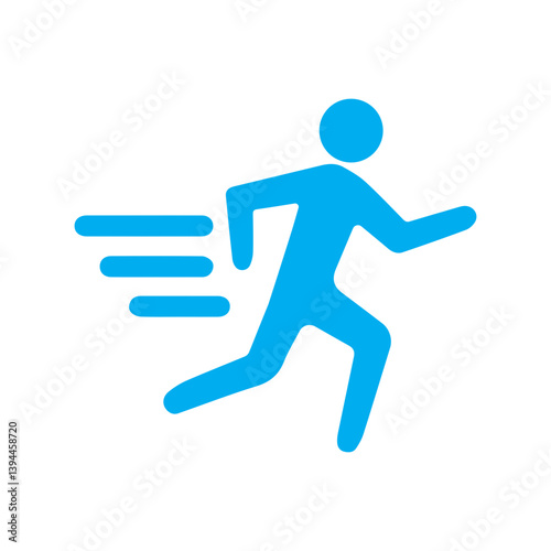 running colored icon