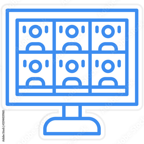 Virtual Team Room Icon Style