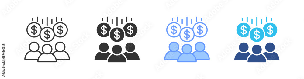 Value Multi Style Icon Set Vector Value Multi Style Icon Set Vector