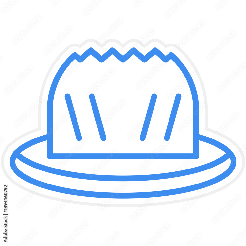 Fototapeta premium Cupcake Icon Style