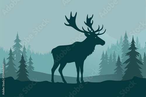 elk-bugling-in-early-morning-mist-- 