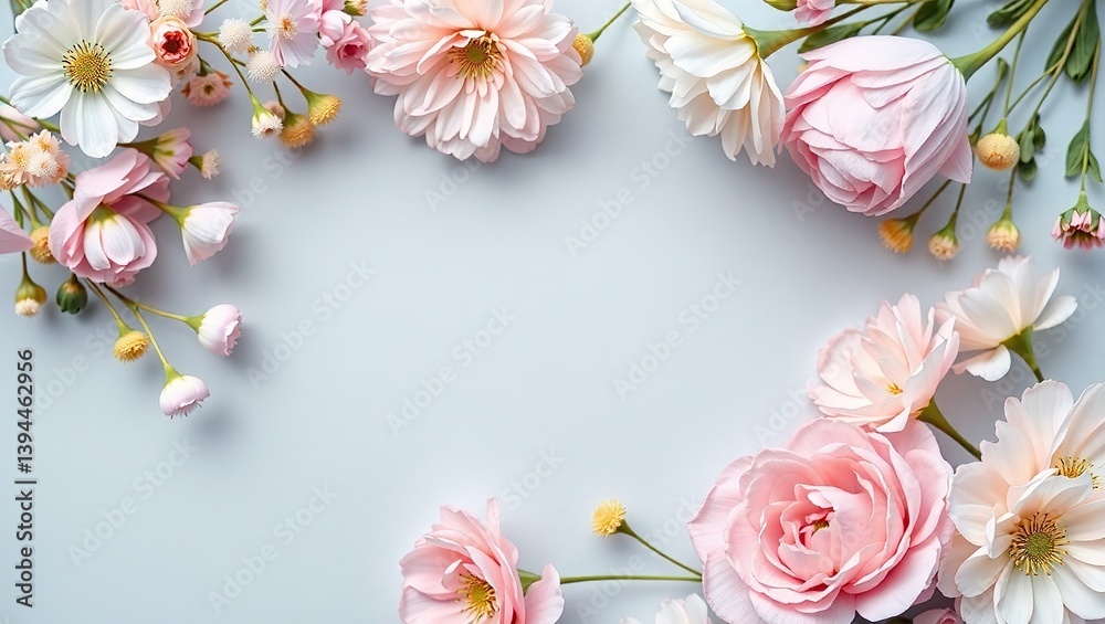 custom made wallpaper toronto digitalPastel Floral Arrangements for Brand Identity Design