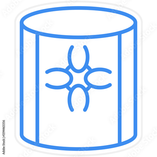 Toxic Waste Icon Style
