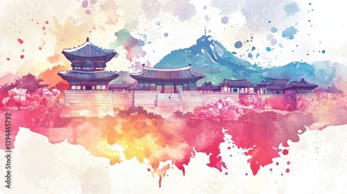 South Korea style painting