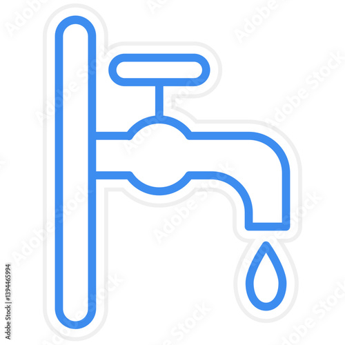 Water Tap Icon Style